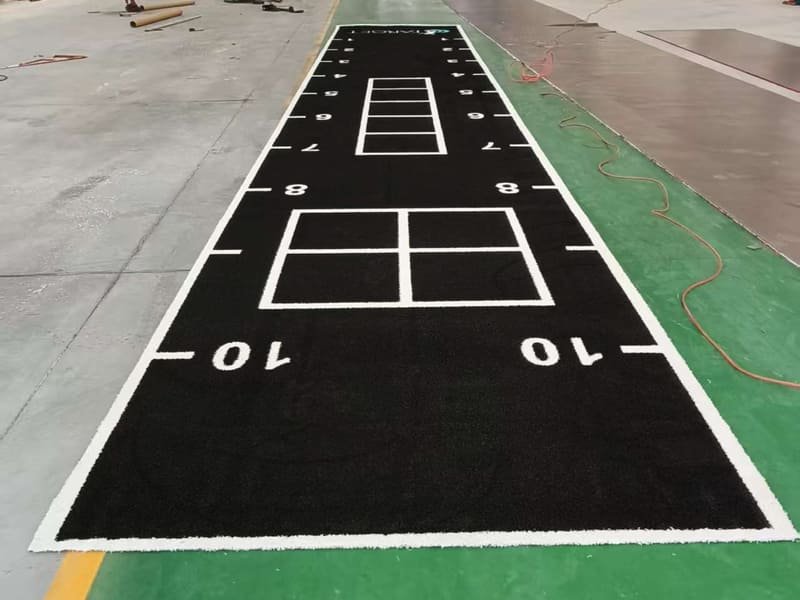 Microscope view of different turf fiber shapes